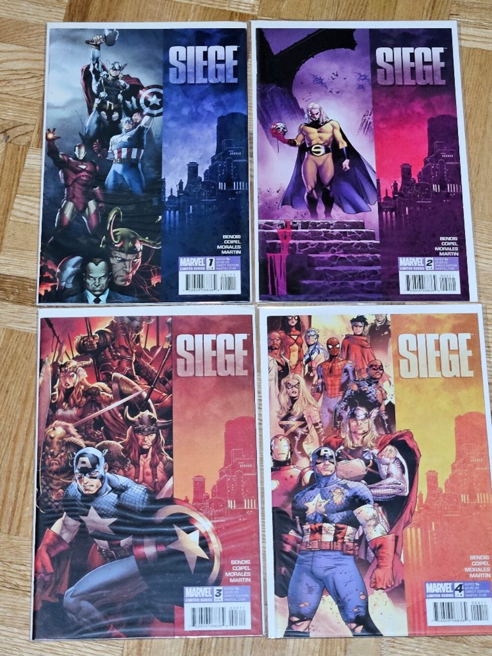 Siege #1-4 (Marvel Comics 2010) VF/NM Lot of 4